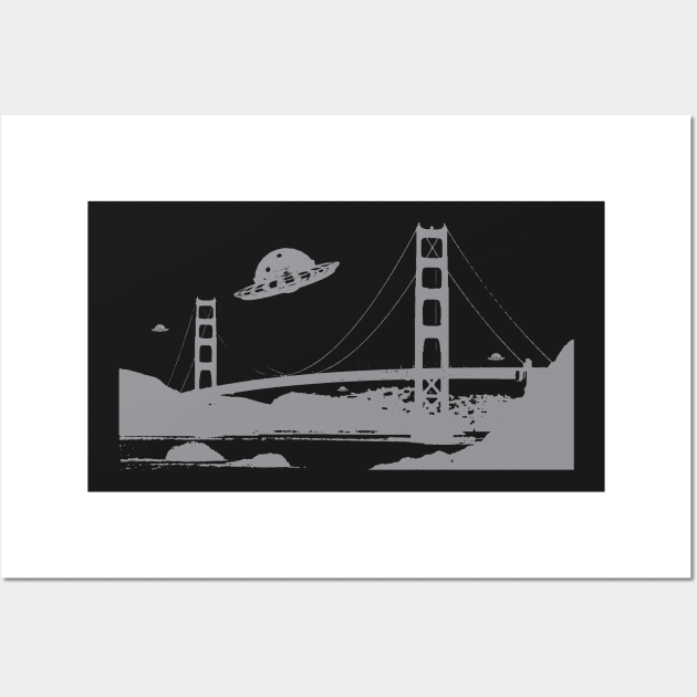 San francisco ufo Wall Art by horrorshirt